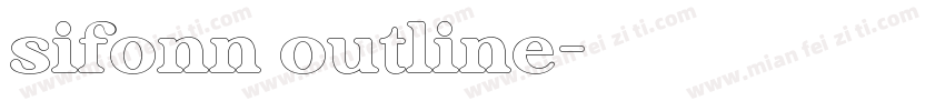 sifonn outline字体转换